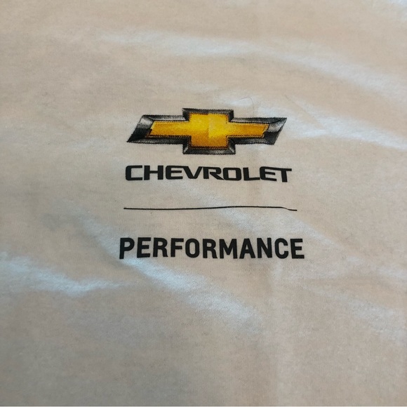 VINTAGE Gildan Chevrolet Performance Racing White Tshirt Size XL - Picture 4 of 7